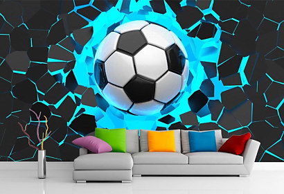 3d Fototapeta Futbalová lopta
